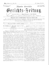 Allgemeine Österreichische Gerichtszeitung