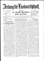 Zeitung für Landwirtschaft