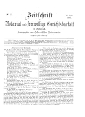 Zeitschrift für Notariat und freiwillige Gerichtsbarkeit in Österreich