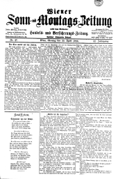 Wiener Sonn- und Montags-Zeitung