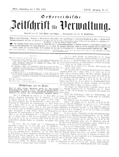 Österreichische Zeitschrift für Verwaltung