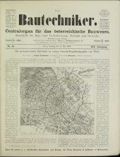 Der Bautechniker