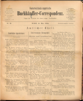 Oesterreichische Buchhändler-Correspondenz