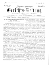 Allgemeine Österreichische Gerichtszeitung