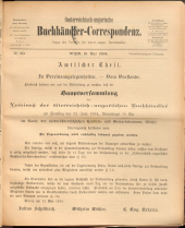 Oesterreichische Buchhändler-Correspondenz