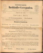 Oesterreichische Buchhändler-Correspondenz