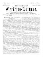 Allgemeine Österreichische Gerichtszeitung