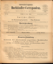 Oesterreichische Buchhändler-Correspondenz