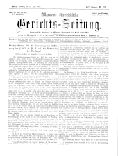 Allgemeine Österreichische Gerichtszeitung