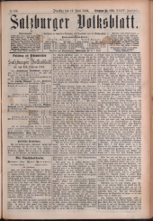 Salzburger Volksblatt: unabh. Tageszeitung f. Stadt u. Land Salzburg