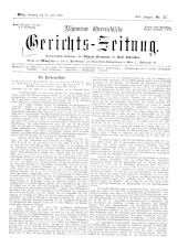 Allgemeine Österreichische Gerichtszeitung