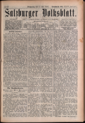 Salzburger Volksblatt: unabh. Tageszeitung f. Stadt u. Land Salzburg
