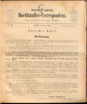 Oesterreichische Buchhändler-Correspondenz