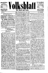 Volksblatt für Stadt und Land