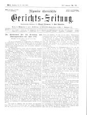 Allgemeine Österreichische Gerichtszeitung