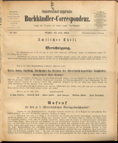 Oesterreichische Buchhändler-Correspondenz