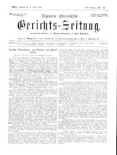 Allgemeine Österreichische Gerichtszeitung