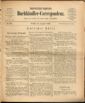 Oesterreichische Buchhändler-Correspondenz