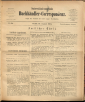 Oesterreichische Buchhändler-Correspondenz