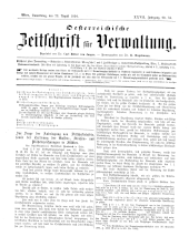 Österreichische Zeitschrift für Verwaltung