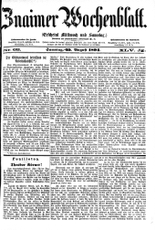 Znaimer Wochenblatt
