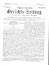 Allgemeine Österreichische Gerichtszeitung