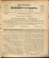 Oesterreichische Buchhändler-Correspondenz