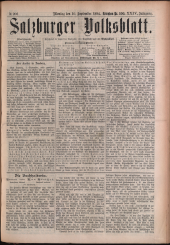 Salzburger Volksblatt: unabh. Tageszeitung f. Stadt u. Land Salzburg