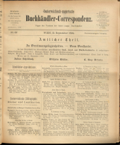 Oesterreichische Buchhändler-Correspondenz