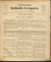 Oesterreichische Buchhändler-Correspondenz