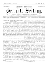 Allgemeine Österreichische Gerichtszeitung