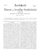 Zeitschrift für Notariat und freiwillige Gerichtsbarkeit in Österreich