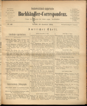 Oesterreichische Buchhändler-Correspondenz