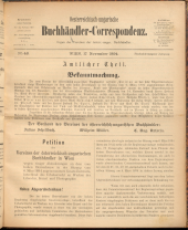 Oesterreichische Buchhändler-Correspondenz