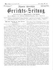 Allgemeine Österreichische Gerichtszeitung