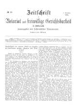 Zeitschrift für Notariat und freiwillige Gerichtsbarkeit in Österreich