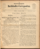 Oesterreichische Buchhändler-Correspondenz