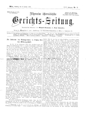 Allgemeine Österreichische Gerichtszeitung