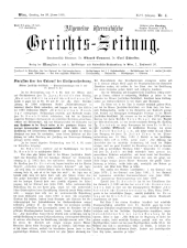 Allgemeine Österreichische Gerichtszeitung