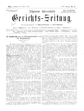 Allgemeine Österreichische Gerichtszeitung