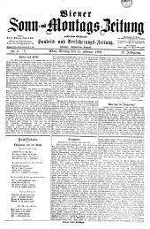 Wiener Sonn- und Montags-Zeitung