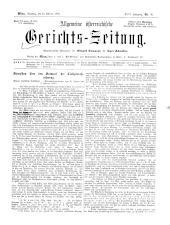 Allgemeine Österreichische Gerichtszeitung