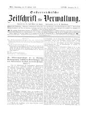 Österreichische Zeitschrift für Verwaltung