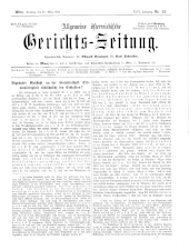 Allgemeine Österreichische Gerichtszeitung