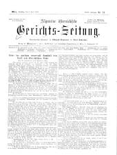 Allgemeine Österreichische Gerichtszeitung