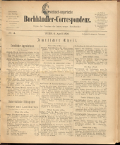 Oesterreichische Buchhändler-Correspondenz