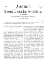 Zeitschrift für Notariat und freiwillige Gerichtsbarkeit in Österreich