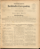 Oesterreichische Buchhändler-Correspondenz