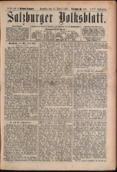 Salzburger Volksblatt: unabh. Tageszeitung f. Stadt u. Land Salzburg