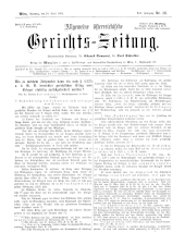 Allgemeine Österreichische Gerichtszeitung